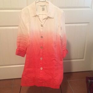 Gorgeous John Mark pure linen long shirt